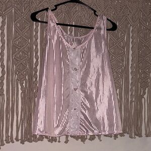 Petra Fashions Pink Satin & Lace Camisole